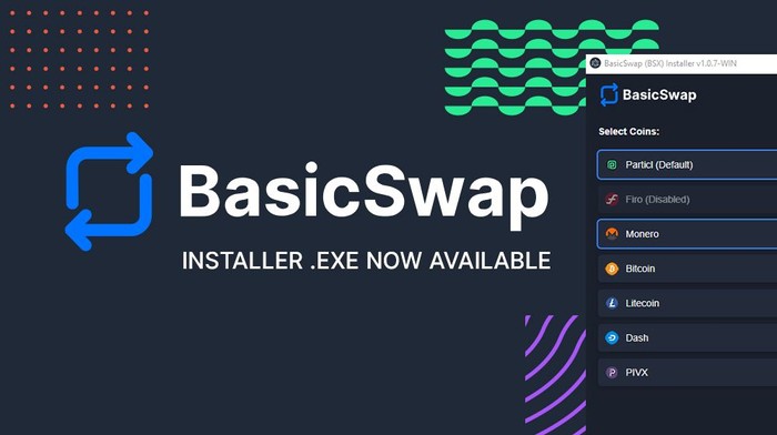 BasicSwap DEX Installer for Windows Released (.exe)