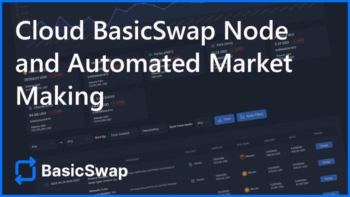 Cloud Setup and Automated Market Making for BasicSwap